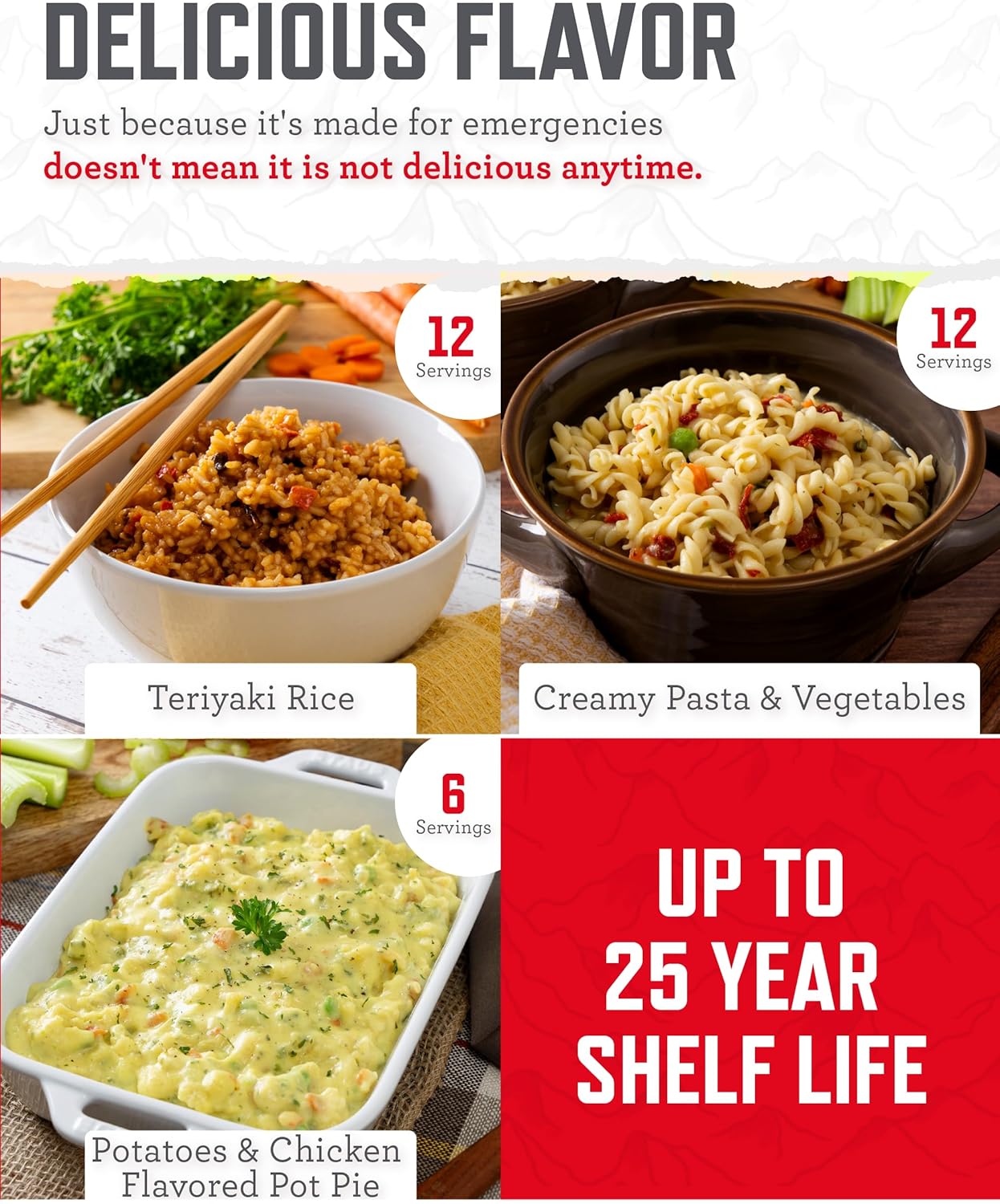 ReadyWise 60-Serving Emergency Food